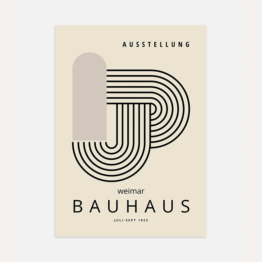 Plakat Bauhaus Węzeł Liniowy