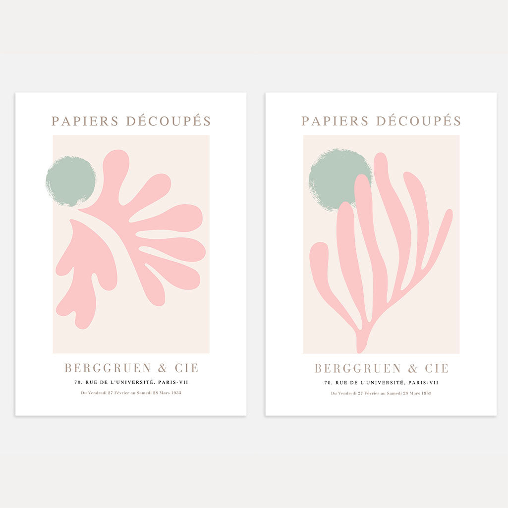 Matisse Soft Pink Forms – Set of 2 Posters