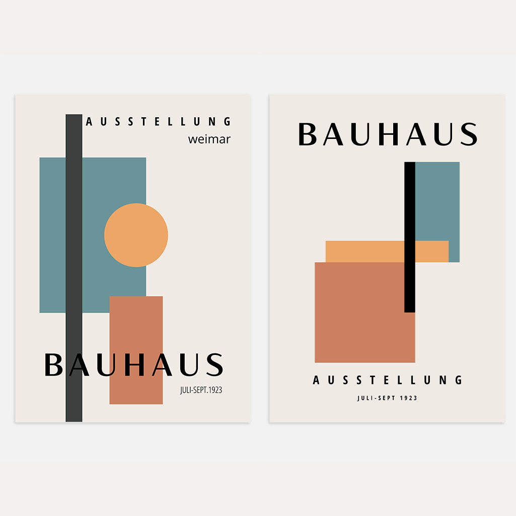 Bauhaus Formy Koloru – Zestaw 2 plakatów
