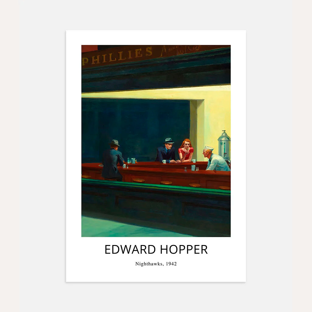 Edward Hopper Plakat – Nocne Jastrzębie, 1942 