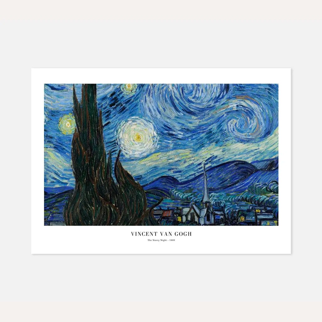 Plakat Vincent van Gogh – Gwiaździsta noc 1889 (Format Poziomy)