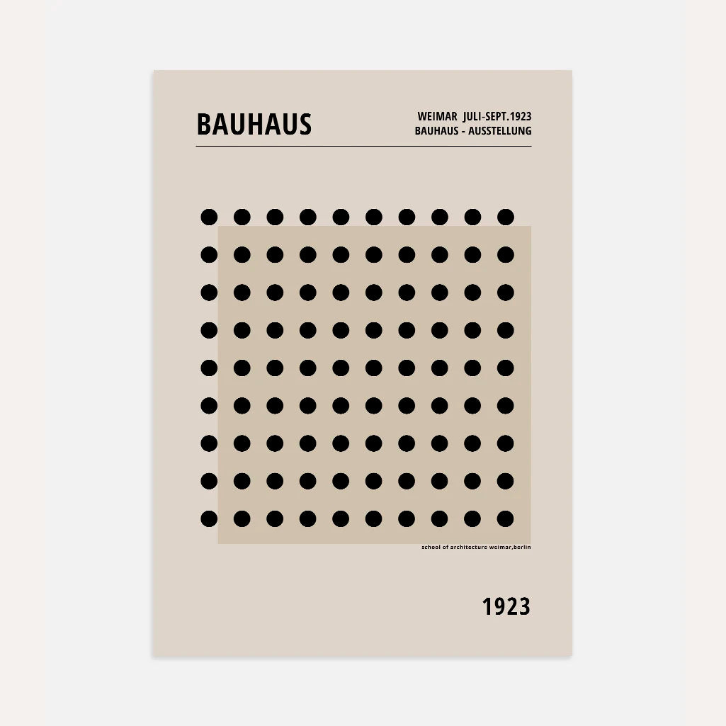 Bauhaus Punkty Równowagi Plakat