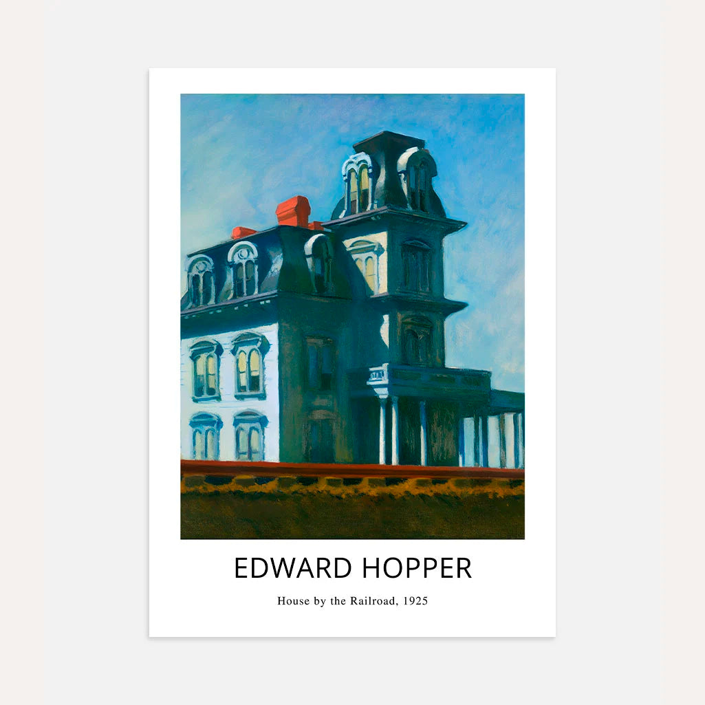 Plakat Edward Hopper – Dom przy torach