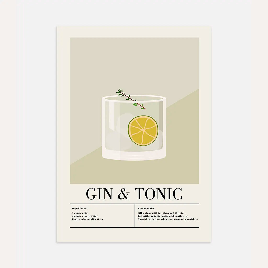 Plakat Gin Tonic