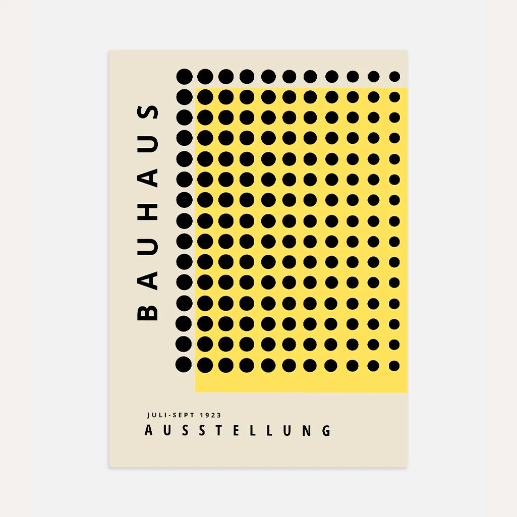 Bauhaus Żółta Precyzja Plakat