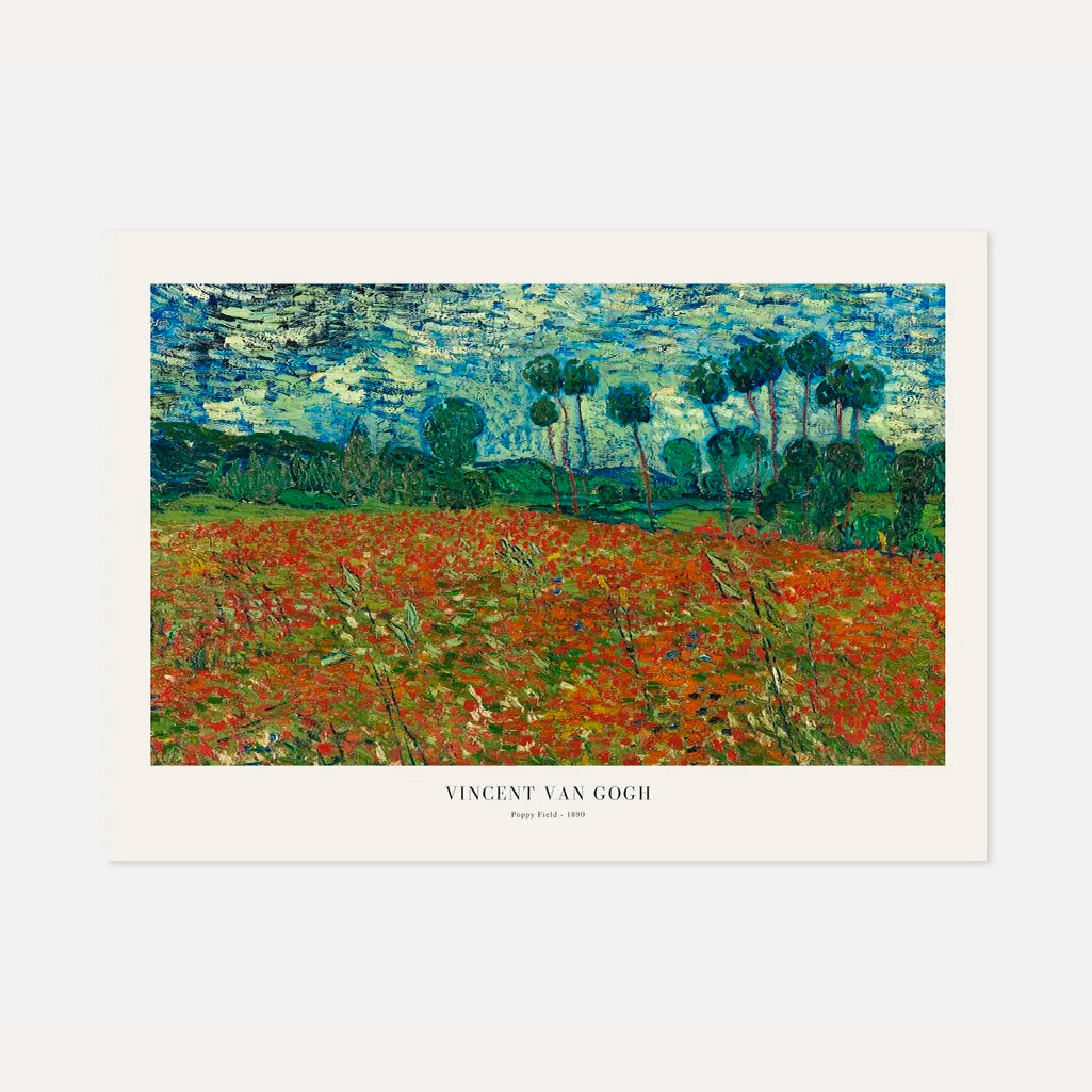 Vincent van Gogh – Pole maków Plakat, 1890 (Format Poziomy)