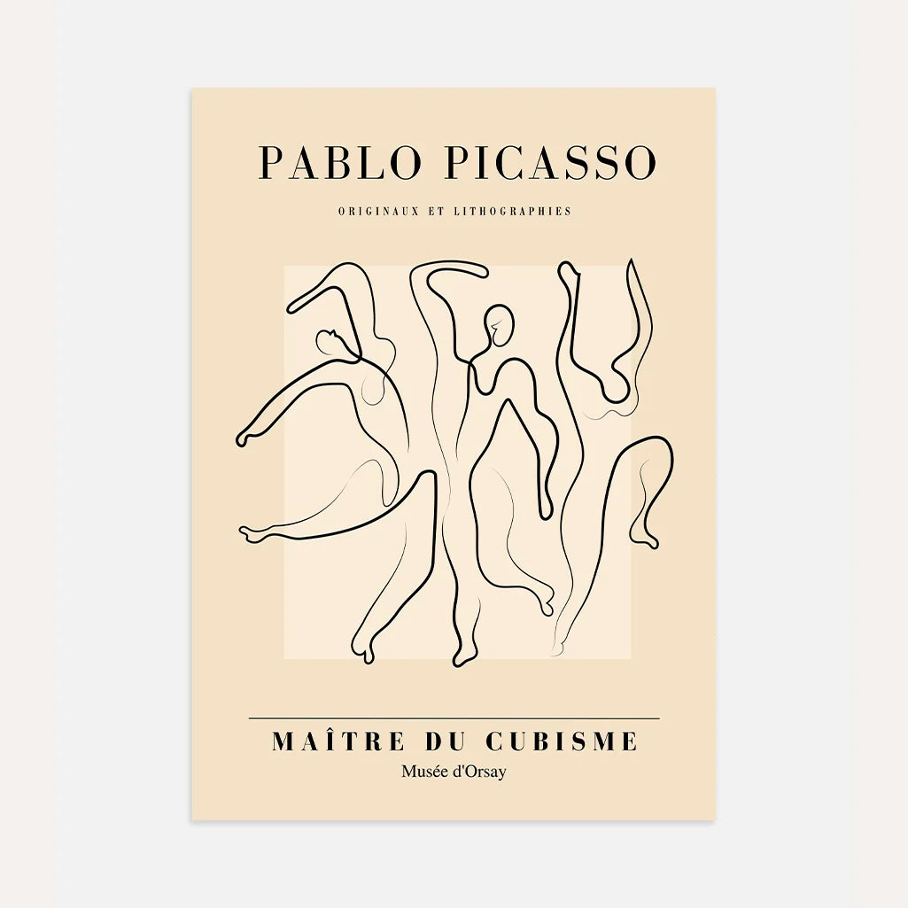 Plakat inspirowany twórczością Pablo Picasso – Taniec form