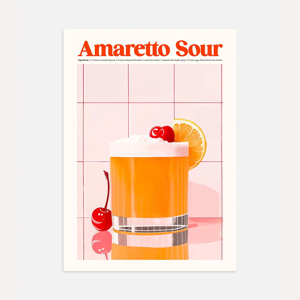 Plakat Koktajl Amaretto Sour