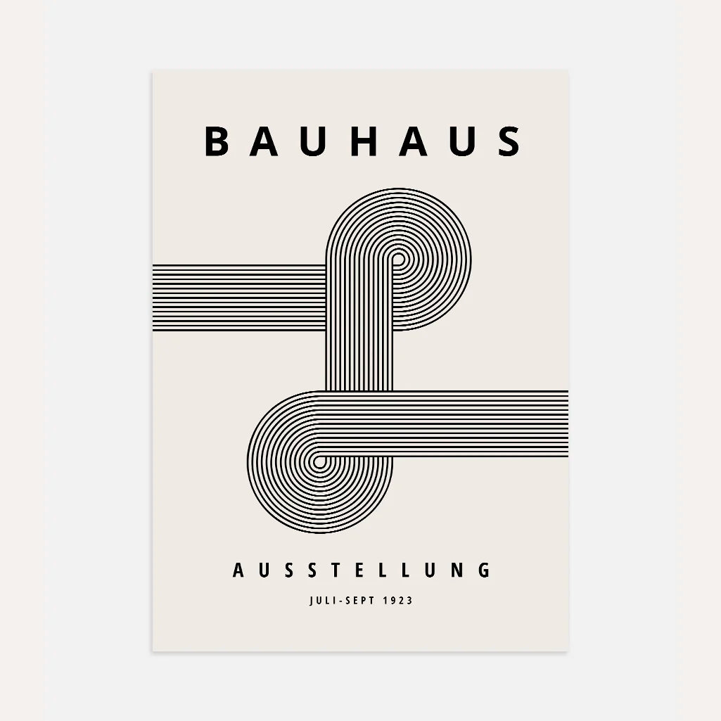 Bauhaus Rytm Linii Plakat