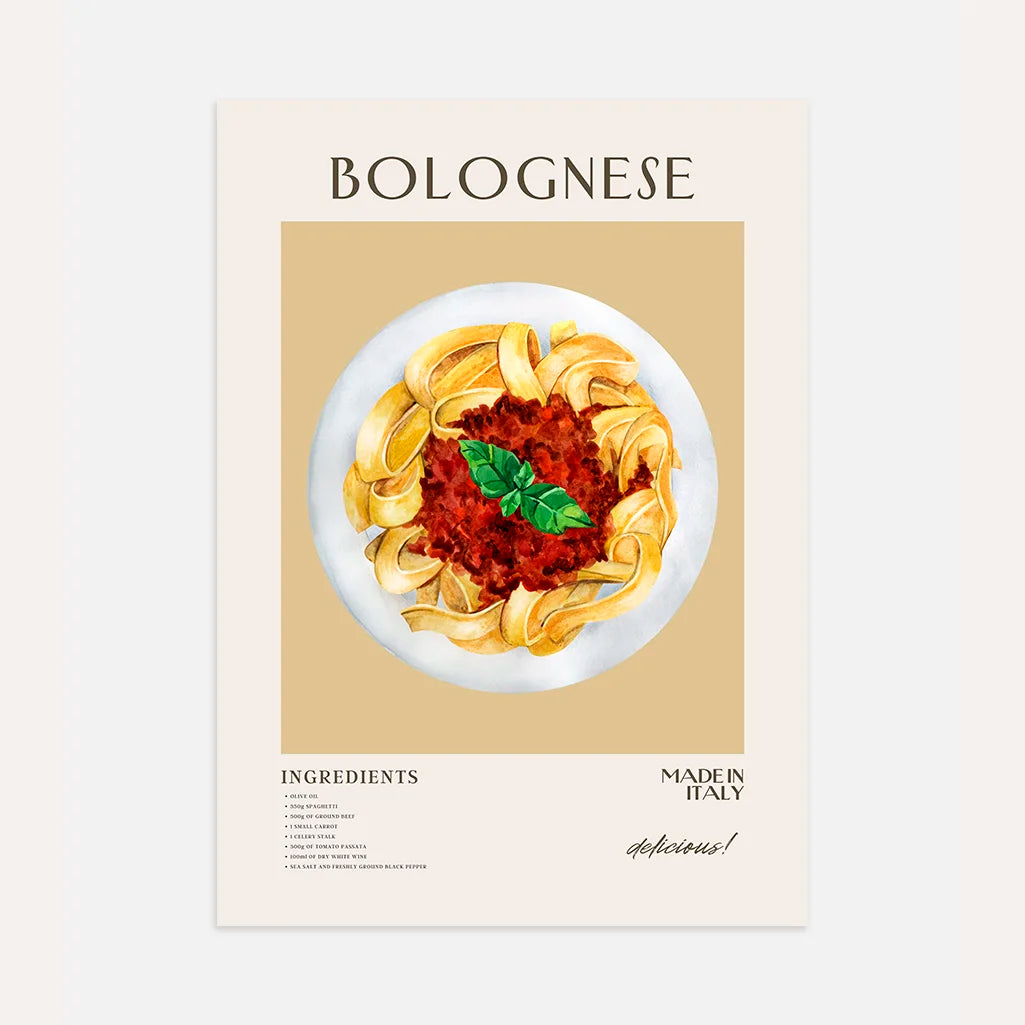 Plakat Tagliatelle Bolognese