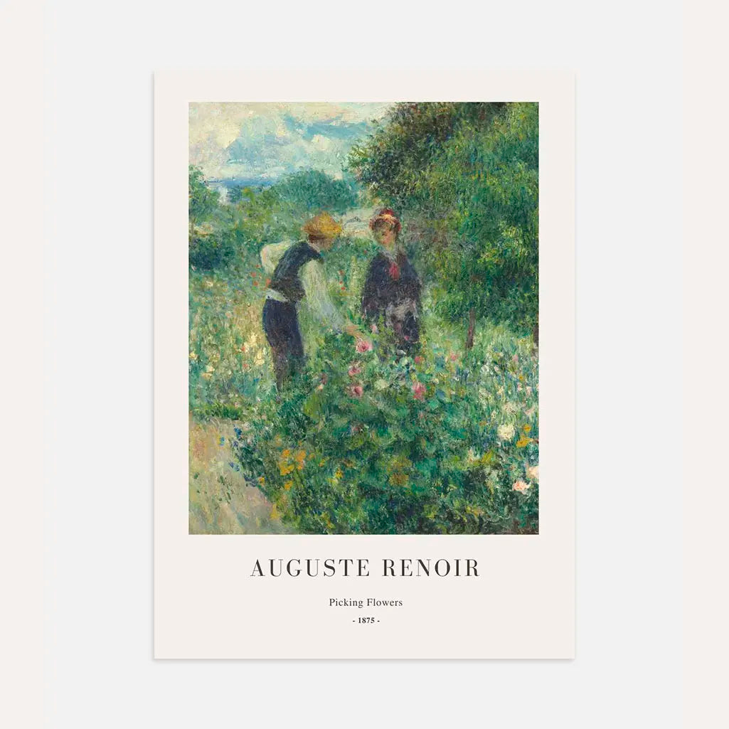 Auguste Renoir – Zbieranie kwiatów Plakat