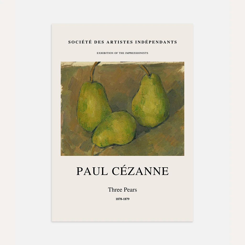 Paul Cézanne Plakat – Trzy gruszki (1878–1879)