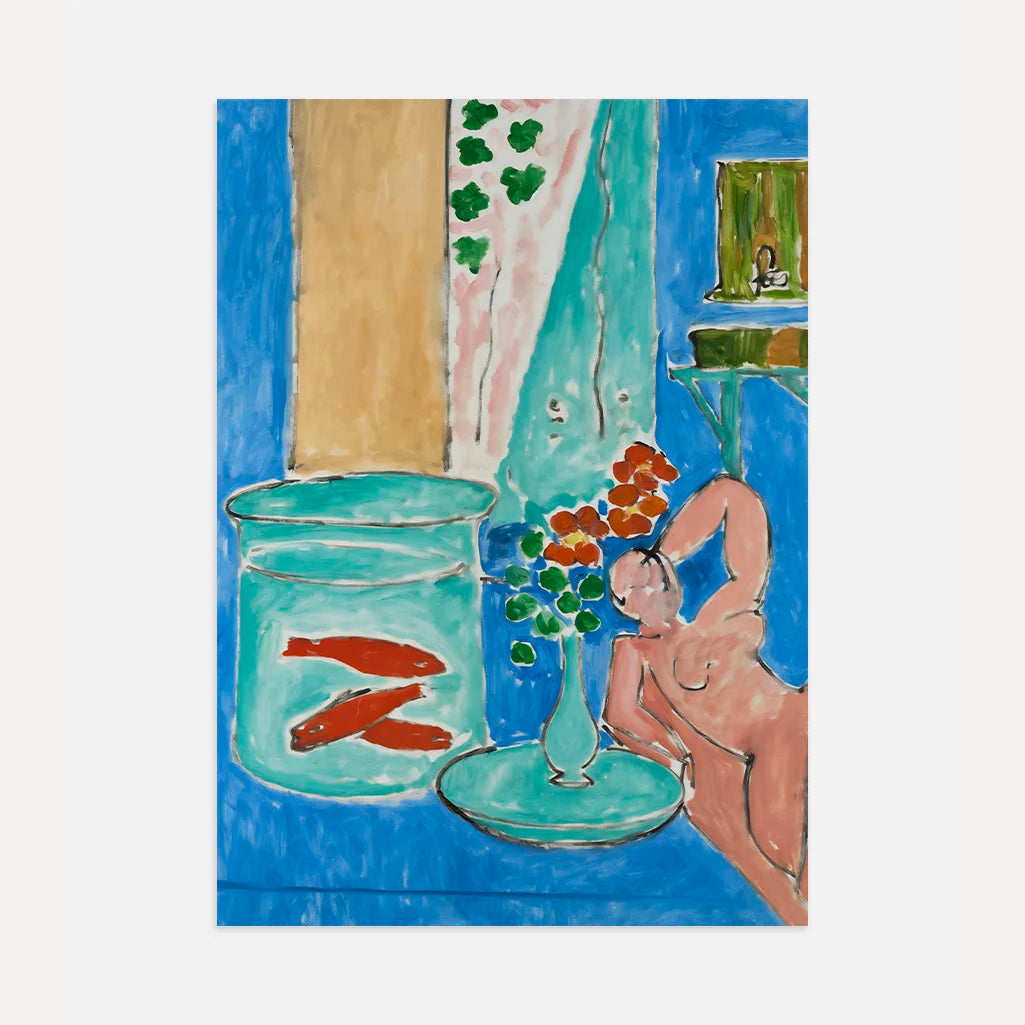 Henri Matisse Plakat – Złote rybki i rzeźba, 1912 (Pełna okładka)