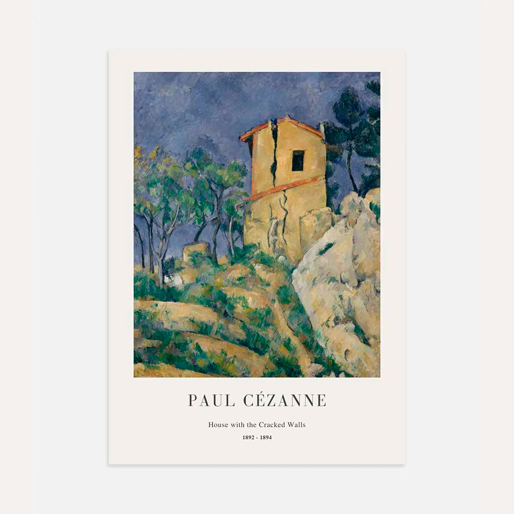 Paul Cézanne – Dom z popękanymi murami Plakat (1892–1894)