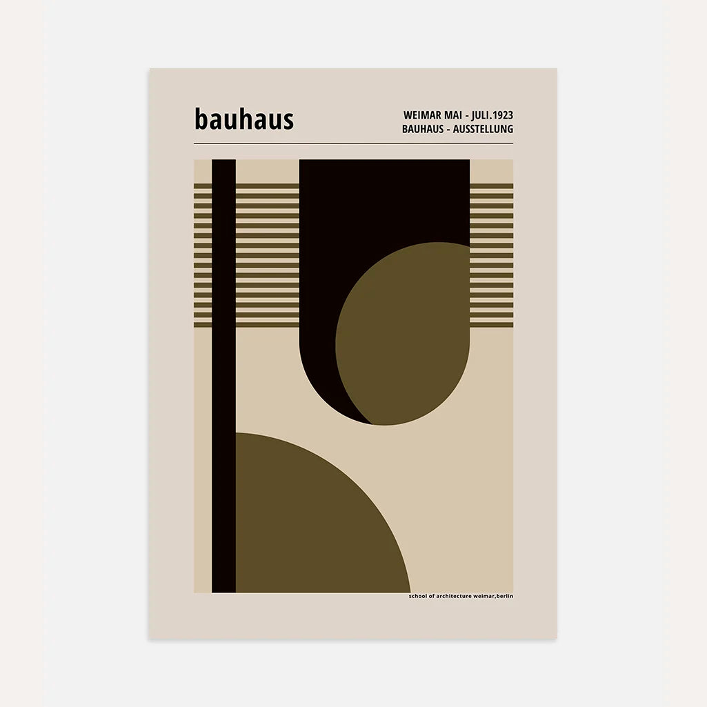 Bauhaus Geometryczny Rytm Plakat