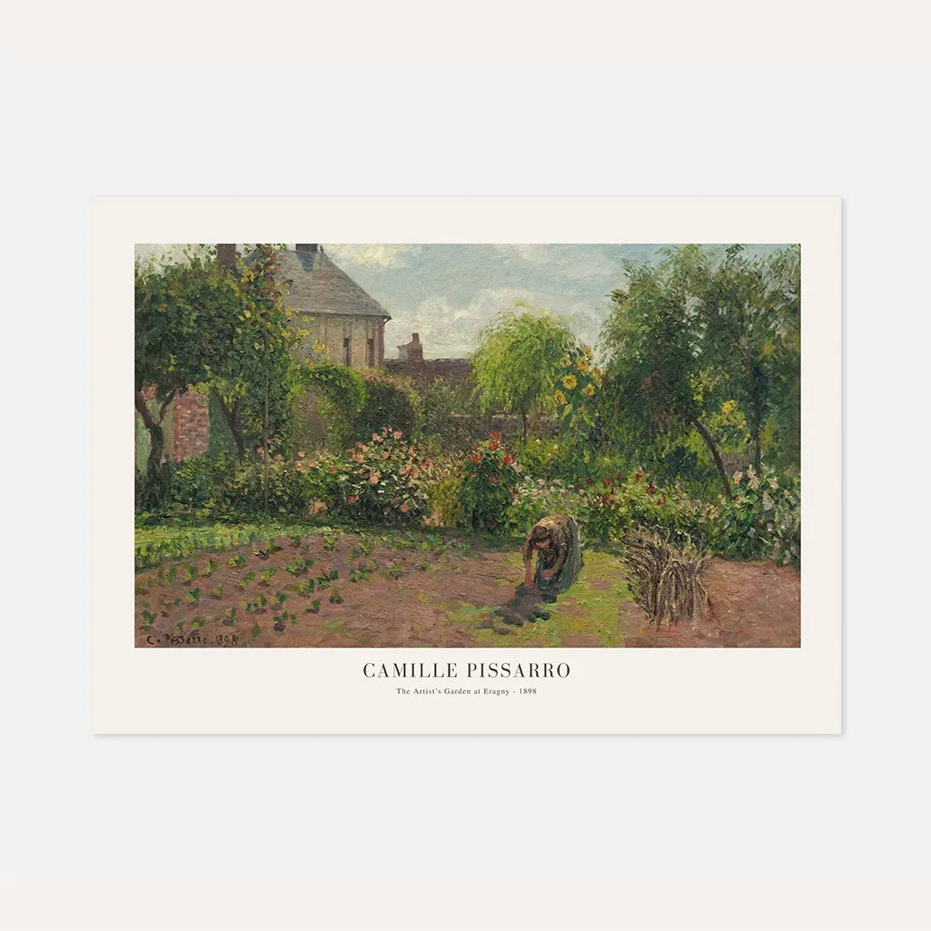 Camille Pissarro Plakat – Ogród artysty w Eragny (1898) | w Stylu Impresjonistycznym