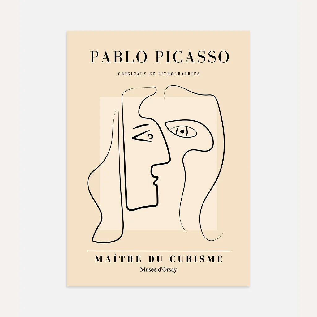 Plakat inspirowany twórczością Pablo Picasso – Dialog dusz