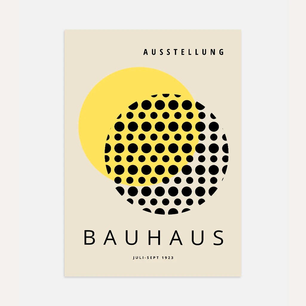 Bauhaus Żółte Słońce Plakat