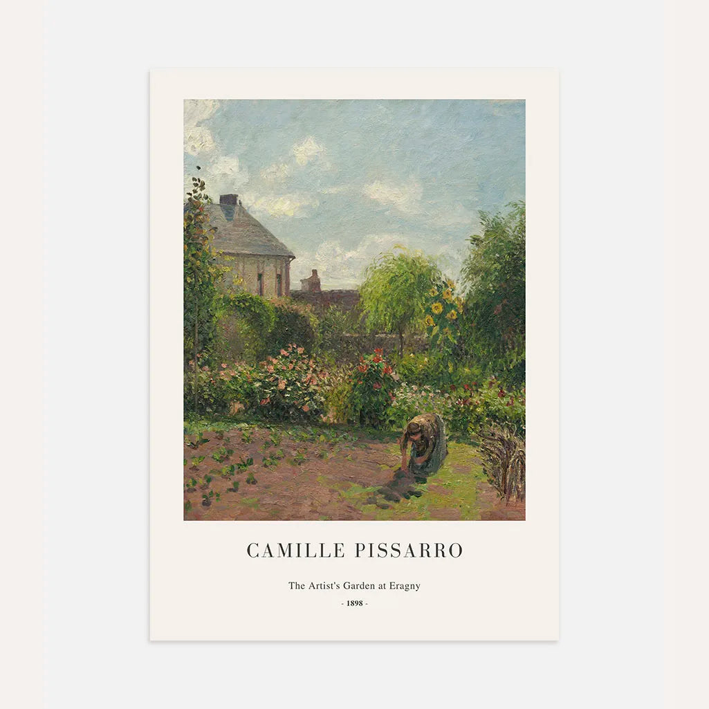 Camille Pissarro Plakat – Ogród artysty w Eragny (1898)