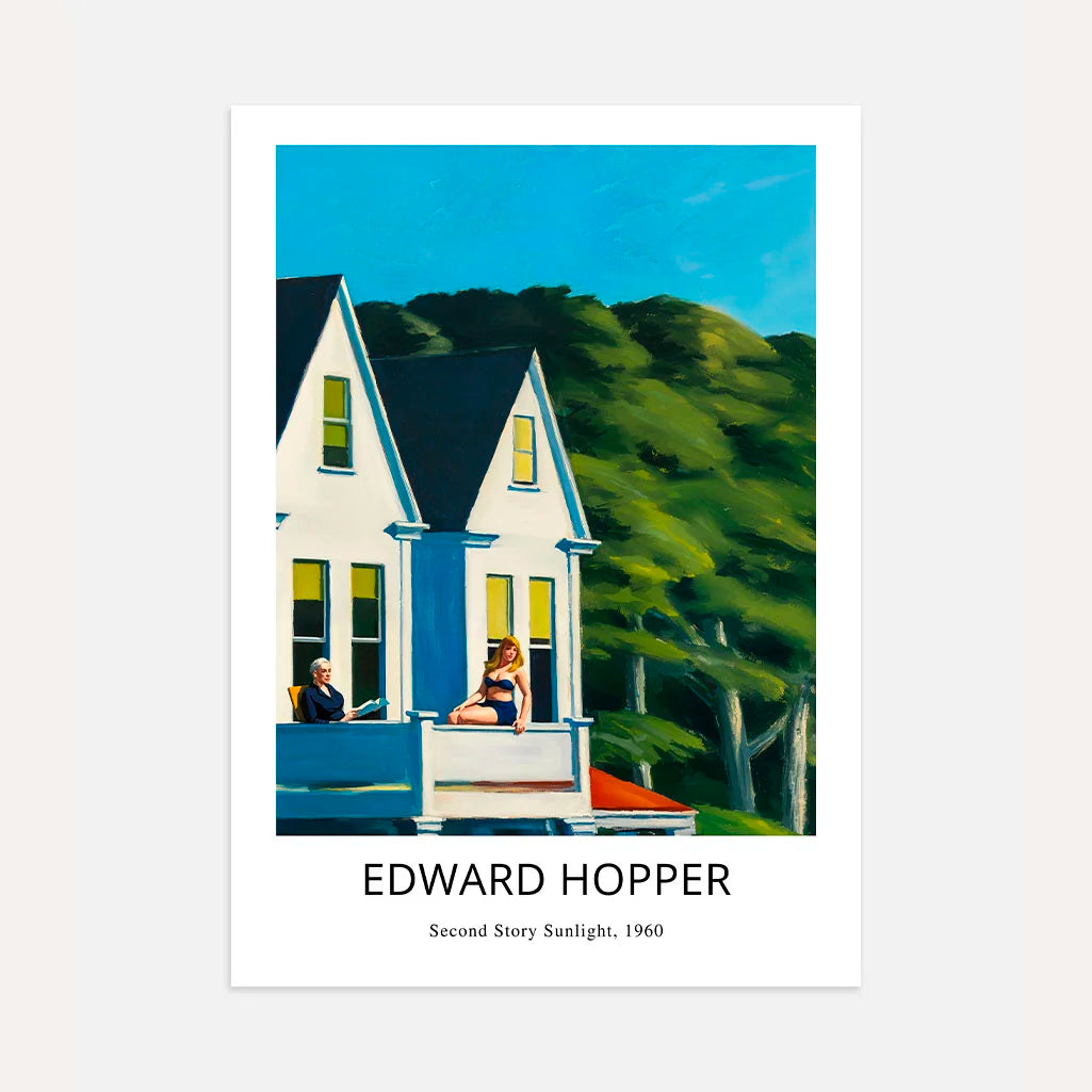 Plakat Edward Hopper – Światło słoneczne na piętrze