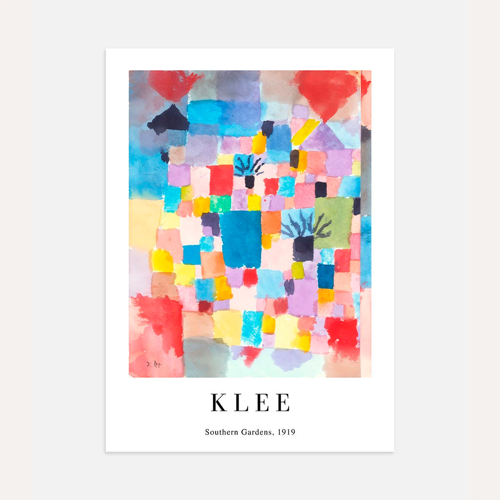 Paul Klee Plakat – Ogrody Południa 1919