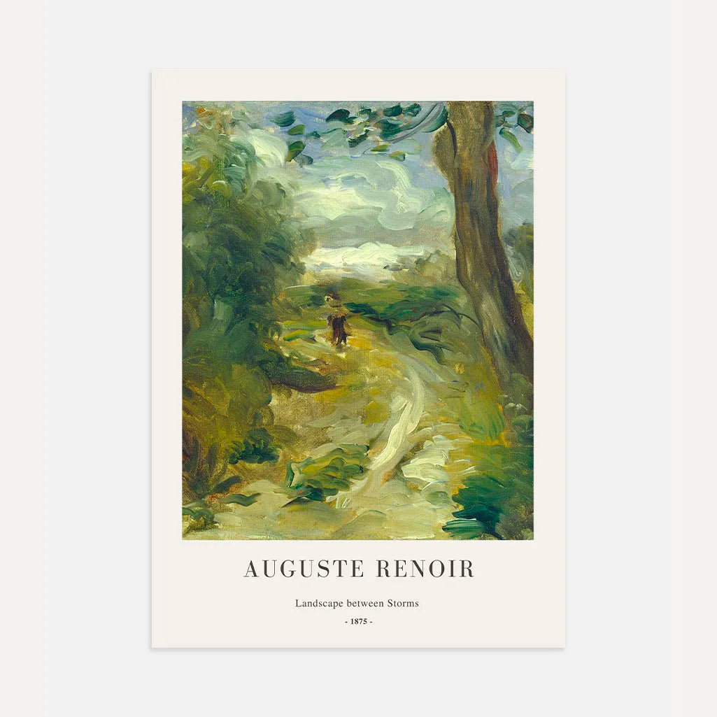 Auguste Renoir – Pejzaż między burzami Plakat