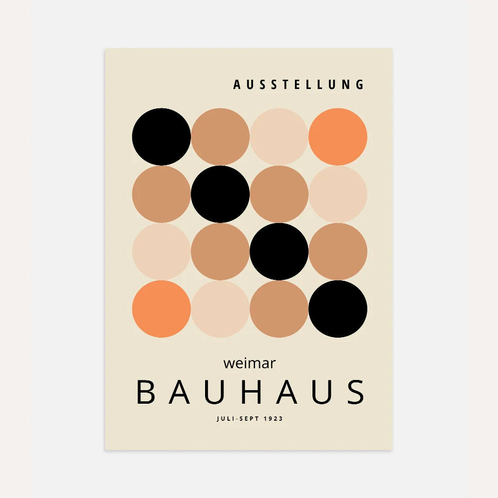 Bauhaus Beż Spokój Plakat