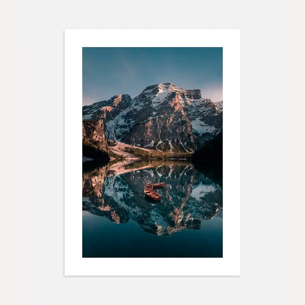 Mountain Lake at Dusk Poster