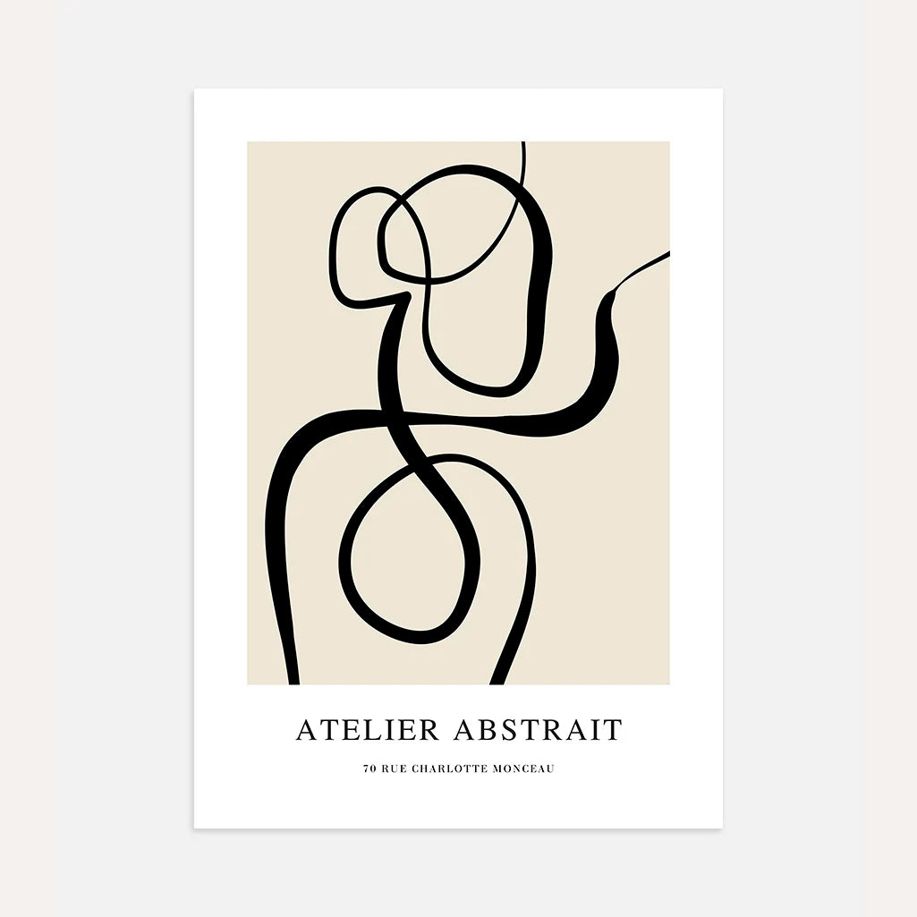 Plakat – Abstrakcyjna linia