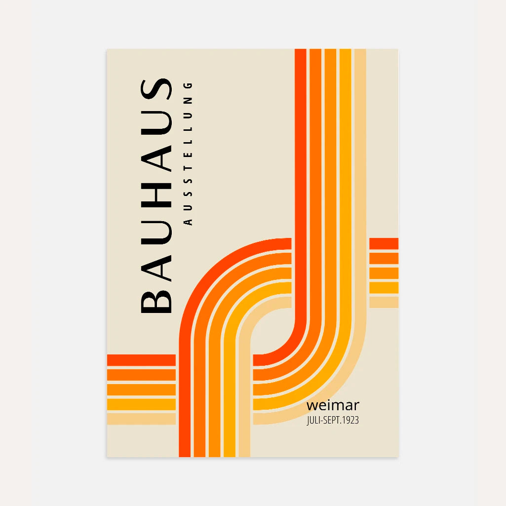 Bauhaus Dynamiczna Linia Plakat