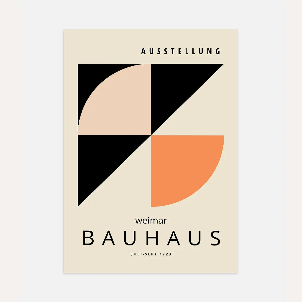 Bauhaus Kontrast Form Plakat