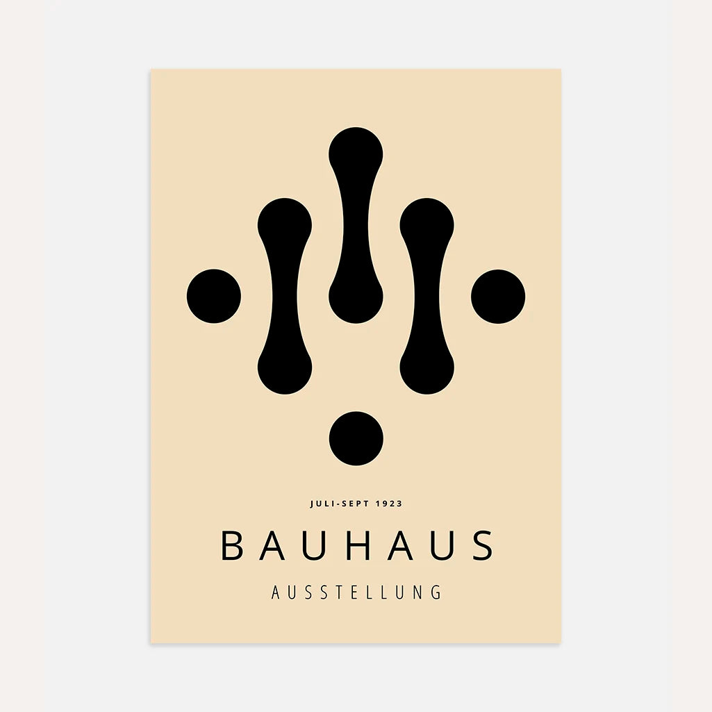 Plakat Bauhaus Krople Geometria