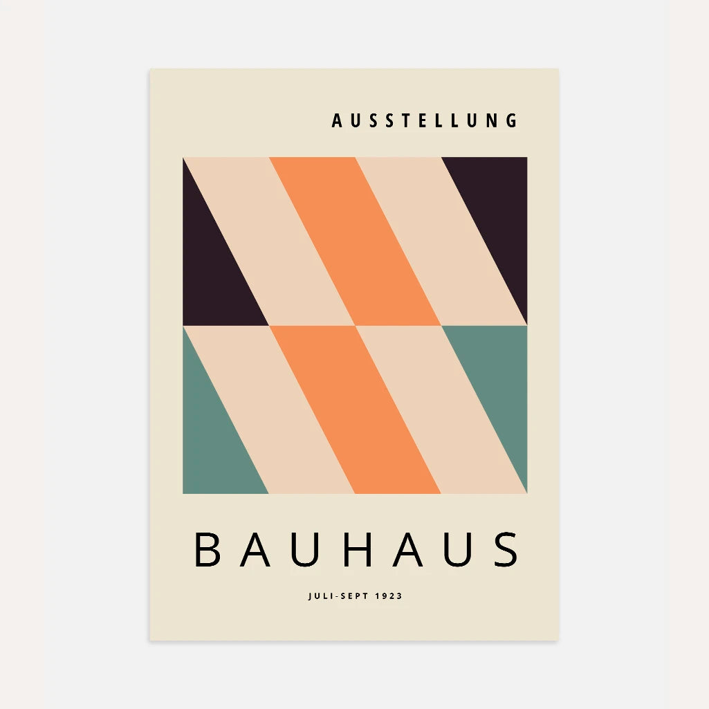 Bauhaus Ukośne Pasy Plakat