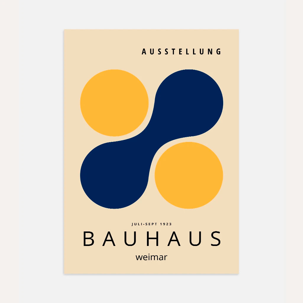 Bauhaus Żółte Koła Plakat