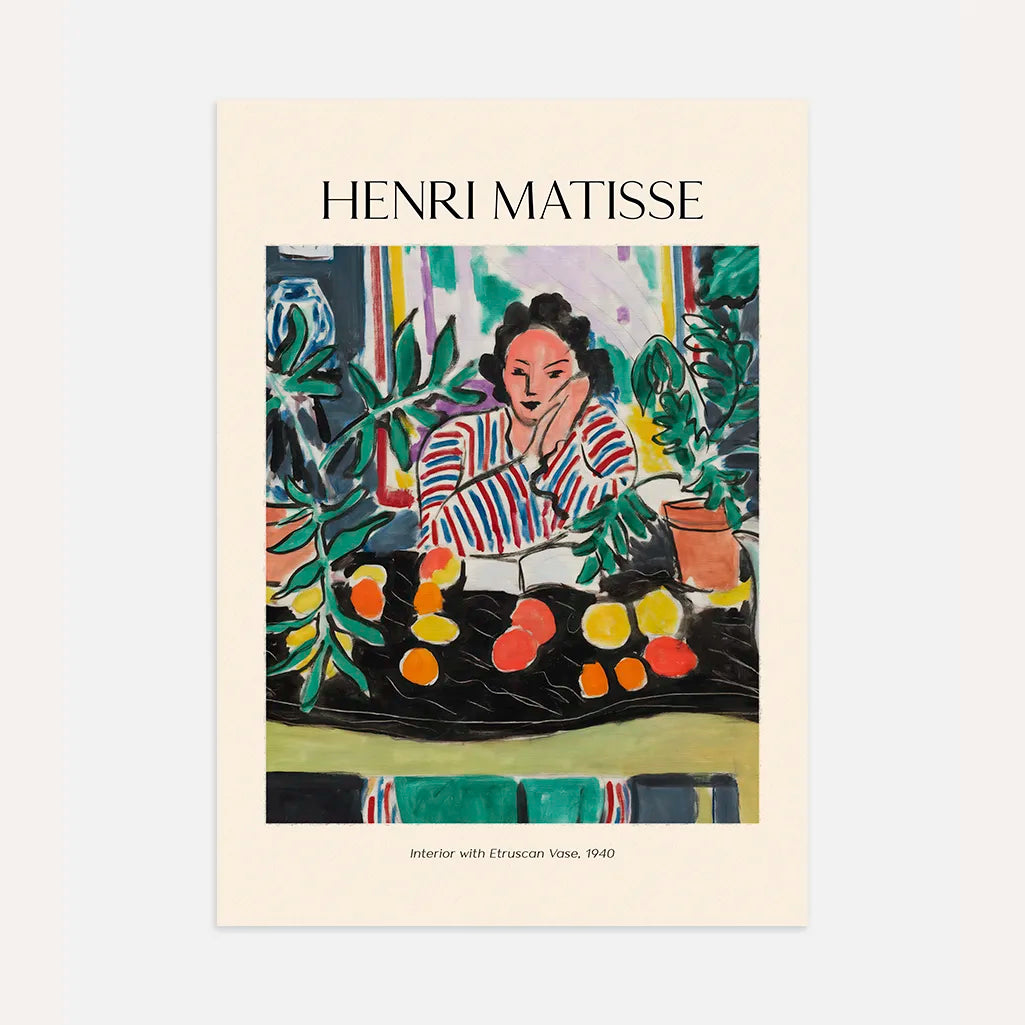 Henri Matisse Plakat – Wnętrze z etruskim wazonem, 1940