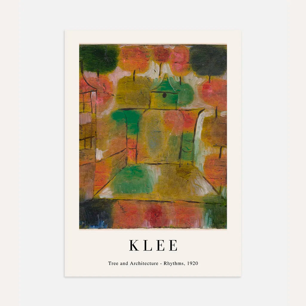 Paul Klee Plakat – Drzewo i rytmy architektury, 1920