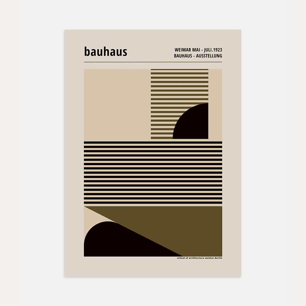 Bauhaus Linie I Formy Plakat
