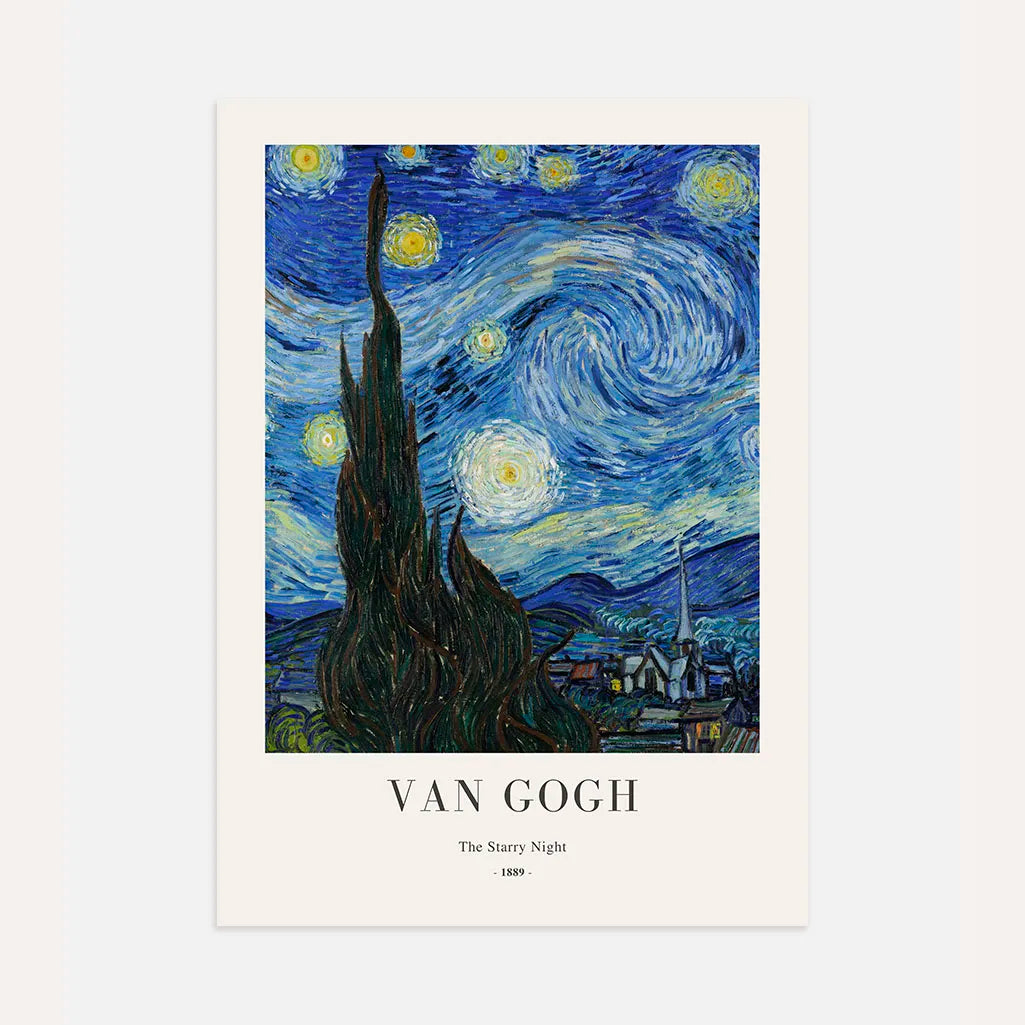 Plakat Vincent van Gogh – Gwiaździsta noc– 1889