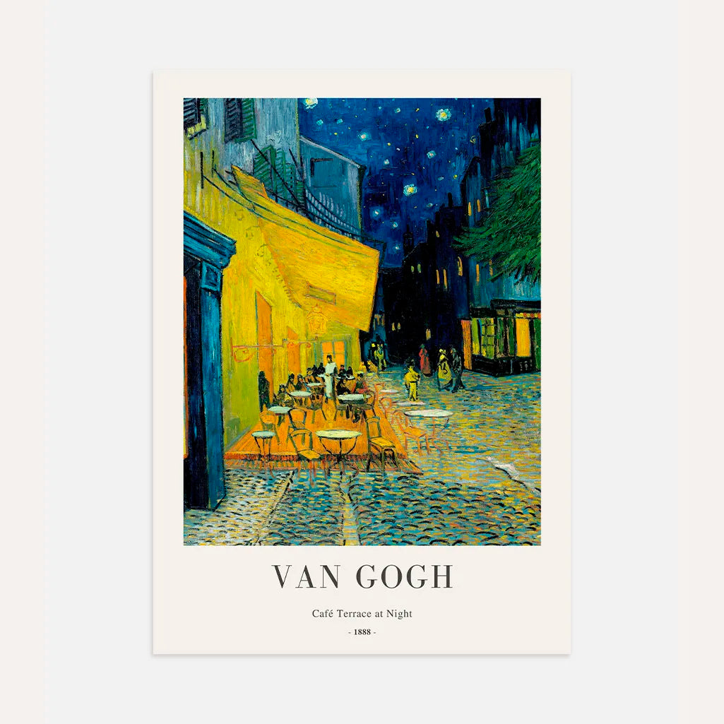 Plakat Van Gogha – Taras kawiarniany nocą, 1888