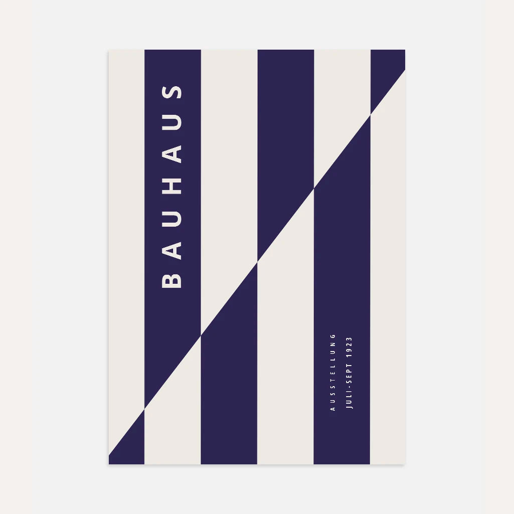 Bauhaus Ostry Cięcie Plakat