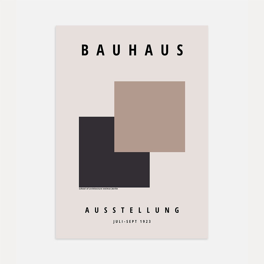 Plakat Bauhaus Geometryczny Kwadrat