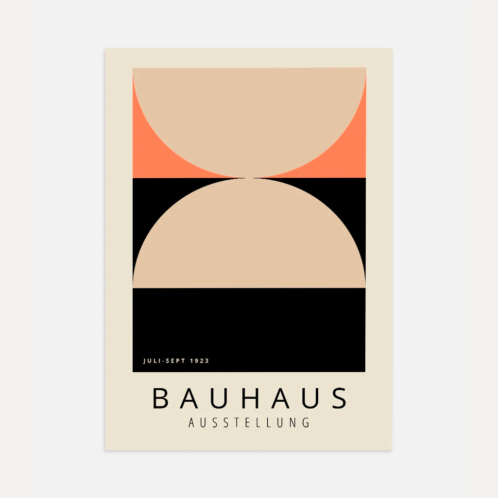 Bauhaus Beżowy Akcent Plakat