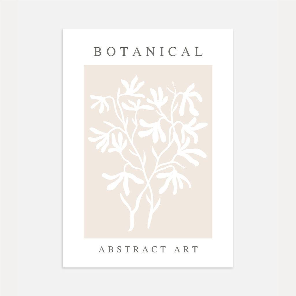 Botanical Beige Poster