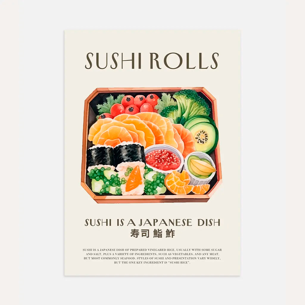 Plakat Zestaw Sushi