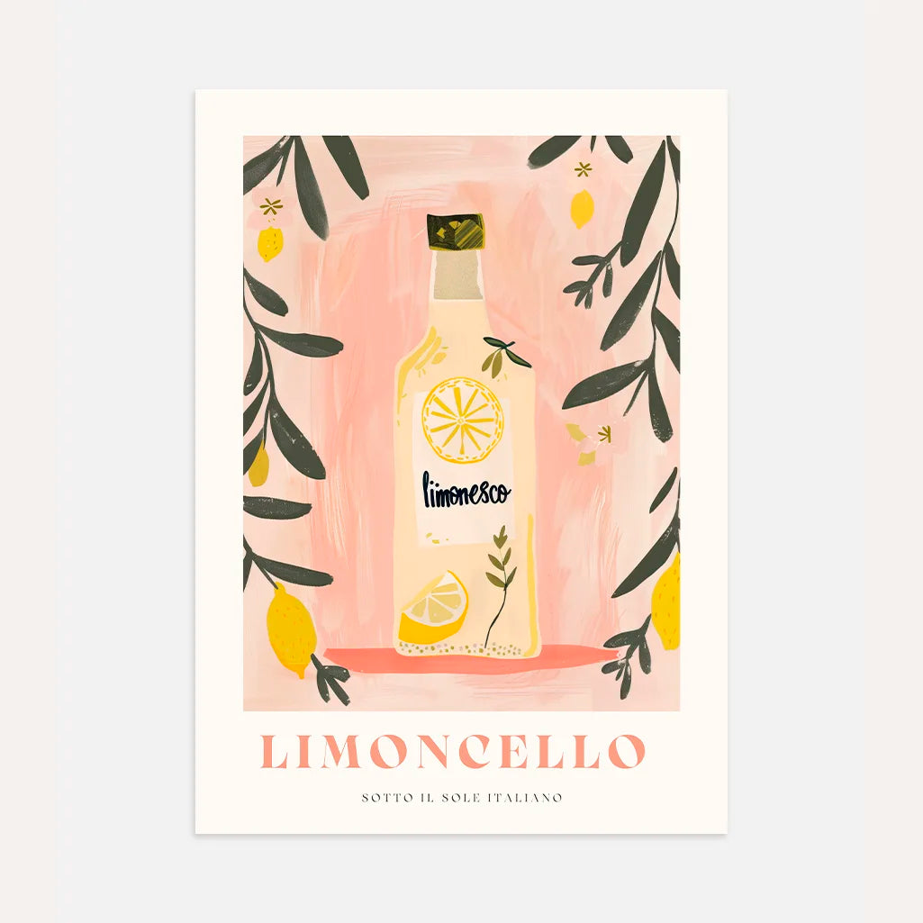Plakat Limoncello Śródziemnomorski