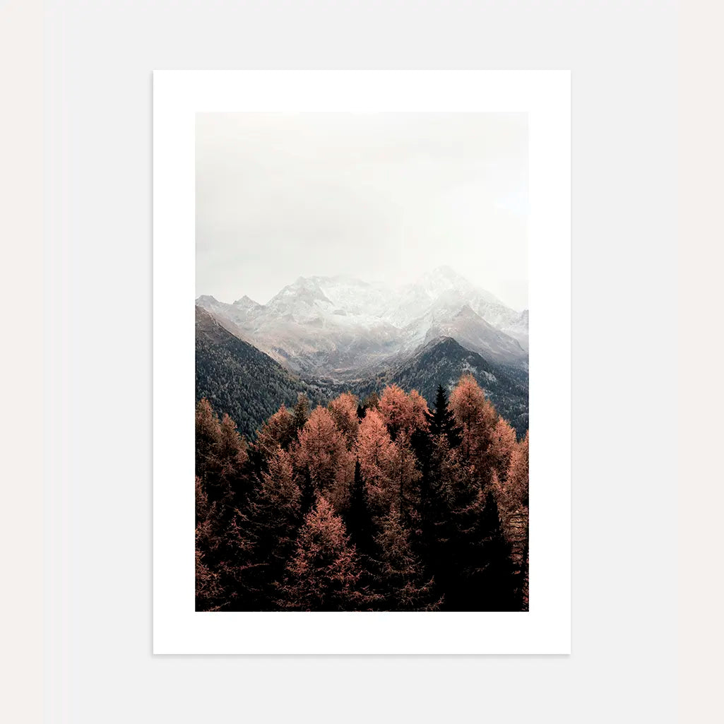 Autumn Mountain Scenic Poster
