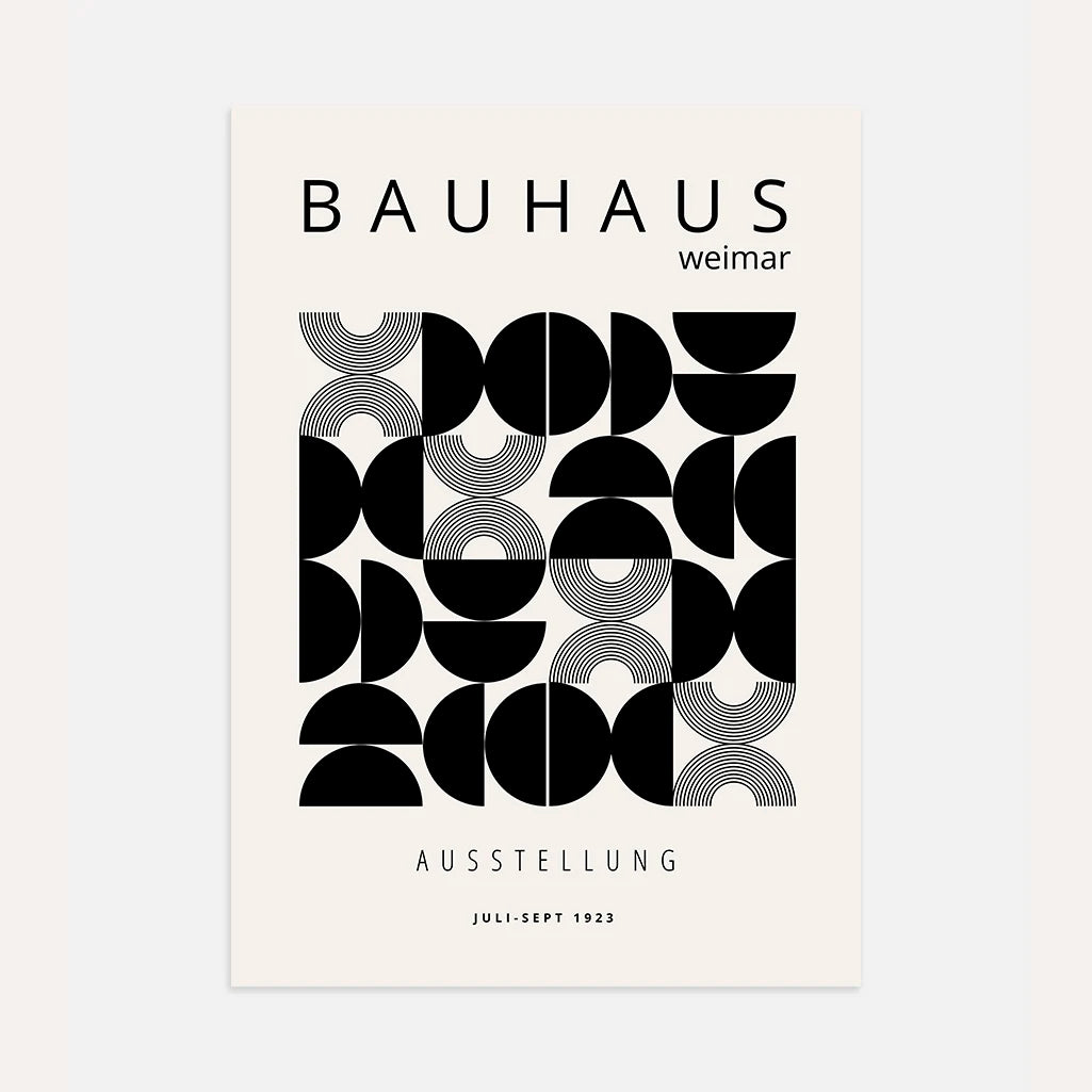 Plakat Bauhaus Półkule Geometria
