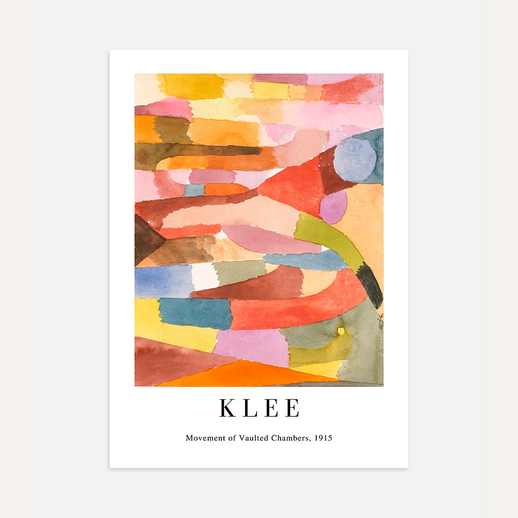 Paul Klee Plakat – Abstrakcyjna architektura, 1915