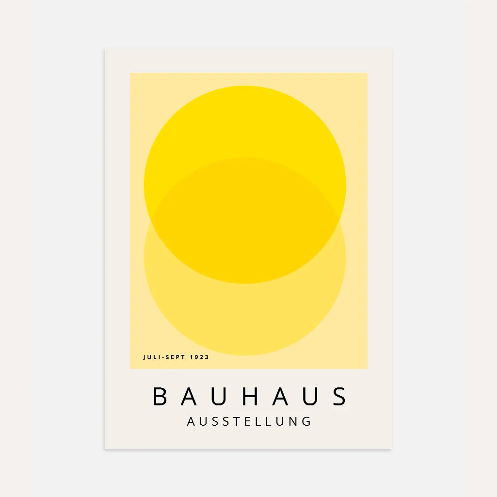 Bauhaus Żółty Lekkość Plakat