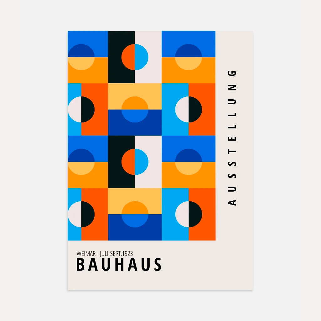 Bauhaus Harmonia Kolorów Plakat